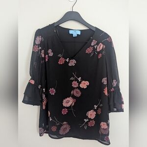 CeCe Romantic Memories Off-the-Shoulder Top